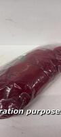 *MICROFIBRE FITTED SHEET, DOUBLE, BURGUNDY [3027]
