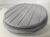 DUNELM TOUNGE AND GROOVE GREY TOILET SEAT / UNUSED AND IN GOOD CONDITION / SEE IMAGES FOR FITTINGS - 2