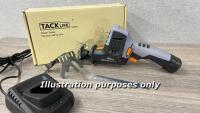 *TACKLIFE 10.8V RECIPROCATING SAW / COMES WITH BATTERY & CHARGER / APPERS UN-USED / POWERS UP & APPEARS FUNCTIONAL