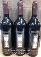 3X AMBERLY ESTATE MARGARET RIVER CABERNET MERLOT 2000 75CL 13.5%ABV (FULL BODIED RICH BERRY FLAVOURED WITH OAKY TANNIS)