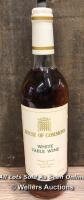 BESPOKE HOUSE OF COMMONS WHITE TABLE WINE 70CL 11%ABV PRODUCE OF FRANCE