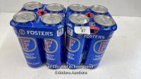 *8X FOSTERS LAGER 568ML CANS 4.0%VOL