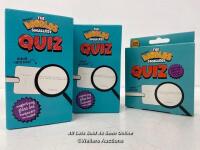 3X NEW THE WOLRDS SMALLEST QUIZ / UNCHECKED RETAIL RETURNS