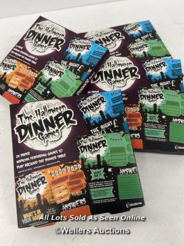 4X NEW THE HALLOWEEN DINNER GAMES / UNCHECKED RETAIL RETURNS