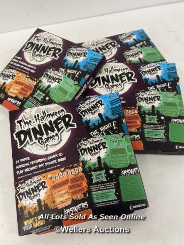 4X NEW THE HALLOWEEN DINNER GAMES / UNCHECKED RETAIL RETURNS