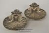 *VINTAGE SILVER PLATED SCALLOP SHELL DISHES [LQD214]