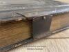 VICTORIAN LEATHER BOUND PHOTO ALBUM WITH BRASS CLASP, CONTAINING APPROX 150 PHOTOS, 22 X 29.5 X 7CM - 4