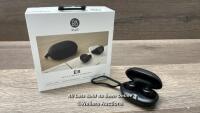 *BANG & OLUFSEN BEOPLAY E8 WIRELESS BLUETOOTH EAR PODS / GOOD CONDITION / CONNECTS AND PLAYS MUSIC / MINIMAL SIGNS OF USE / WITH CABLE