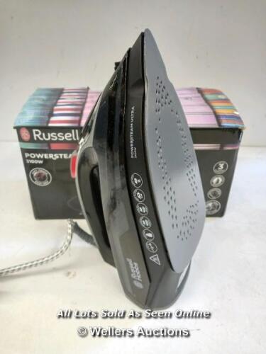 *RUSSELL HOBBS POWER STEAM ULTRA IRON / POWERS UP, NOT FULLY TESTED FOR FUNCTIONALITY