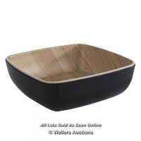 *APS FRIDA MELAMINE FRUIT BOWL COLOUR: BLACK / RRP: £19.99 / TO BE COLLECTED FROM HOMESTEAD FARM / NEW [2975]