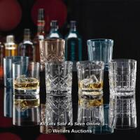 *ETTA AVENUE ALDO 300ML GLASS WHISKY GLASS COLOUR: GREY / RRP: £49.99 / TO BE COLLECTED FROM HOMESTEAD FARM / SET OF 6 / NEW [2975]