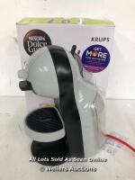 *DOLCE GUSTO BY KRUPS MINI ME COFFEE MACHINE / POWERS UP, SIGNS OF USE
