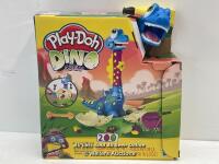 *PLAY-DOH DINO CREW GROWIN' TALL BRONTO TOY DINOSAUR / MINIMAL SIGNS OF USE, PLAY DOH EGG SEALED [3064]
