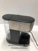 *JOHN LEWIS PUMP ESPRESSO COFFEE MACHINE / BLACK / POWERS UP, MINIMAL SIGNS OF USE, MISSING CUP STAND - 2