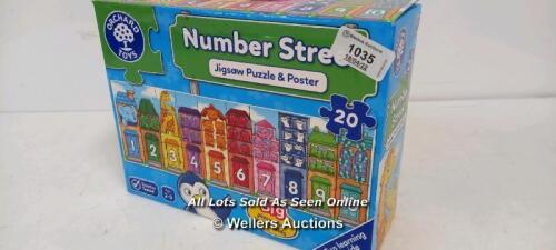 *ORCHARD TOYS NUMBER STREET JIGSAW PUZZLE [3064]