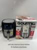 *GOURMIA 5.7L DIGITAL AIR FRYER WITH 12 ONE TOUCH COOKING FUNCTIONS / POWER/USED