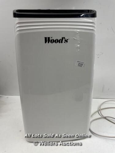 *WOOD'S DEHUMIDIFIER MDK26 / POWERS UP AND APPEARS FUNCTIONAL