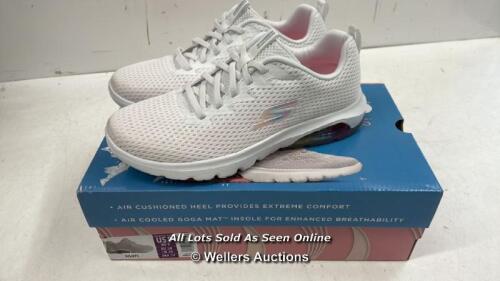*SKECHERS LADIES AIR WHIRL GO WALK TRAINERS / MINIMAL SIGNS OF USE/WHITE/UK 5
