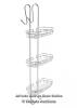*BELFRY BATHROOM 3 TIERS CHROME BATH GLASS CABINET HANGER OVER DOOR SHOWER CADDY ORGANISER RACK / RRP: £39.99 / TO BE COLLECTED FROM HOMESTEAD FARM / APPEARS NEW / OPEN BOX [2975]