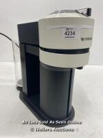 *MAGIMIX VERTUO NEXT WHITE 11706 COFFEE MACHINE / POWERS UP / SIGNS OF USE / CRACKED WATER CONTAINER
