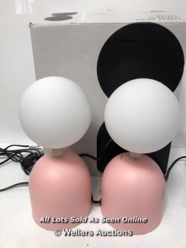 *JOHN LEWIS LUPO DUO TOUCH LAMP / PINK / APPEARS NEW OPENED BOX / UNTESTED