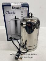 *DUALIT CLASSIC KETTLE / POWERS UP / WELL USED