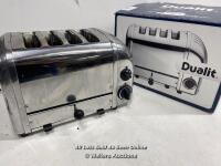 *DUALIT AWS 4 SLOT TOASTER / POWERS UP / WELL USED