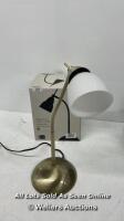 *JOHN LEWIS CONTACT TASK LAMP/SMALL CRACK ON SHADE/UNTESTED