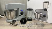 *JOHN LEWIS JLSM628 6L 1600W 9 SPEED STAND MIXER / MINIMAL SIGNS OF USE / POWERS UP & APPEARS FUNCTIONAL / MINOR MARKS ON LCD SCREEN / WITH BOX