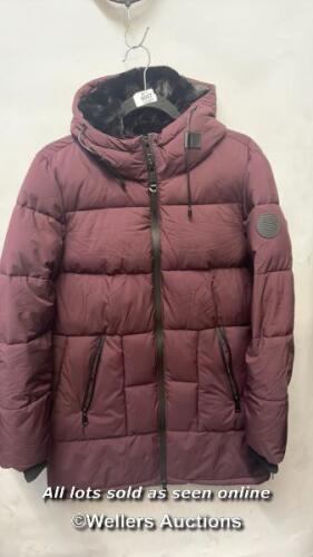 *LADIES NEW (WITHOUT TAG) ANDREW MARC PURPLE PADDED COAT - S