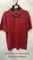 *GENTS NEW (WITHOUT TAG) EMPORIO ARMANI RED POLO SHIRT - L