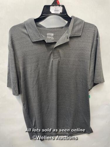 *GENTS NEW 32 DEGREES COOL GREY POLO SHIRT - XL