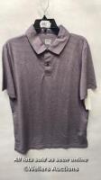 *GENTS NEW 32 DEGREES COOL PURPLE POLO SHIRT - M