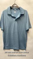 *GENTS NEW 32 DEGREES COOL BLUE POLO SHIRT - XXL