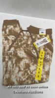 *LADIES NEW CHAMPION NATURAL/COUNTRY WALNUT TIE DYE JOGGERS - S