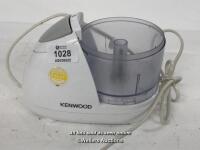 *KENWOOD CH18 MINI FOOD CHOPPER / NO POWER / INCOMPLETE / SIGNS OF USE
