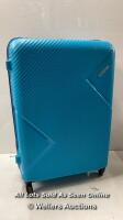 *AMERICAN TOURISTER ZAKK LARGE HARDSIDE SPINNER CASE / HANDLES, ZIPPERS AND WHEELS IN GOOD CONDITION