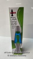 *LAVAA LAMP CHROME TABLE LAMP / GLASS INTACT - UNTESTED FOR POWER