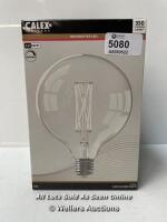 *CALEX 4W ES DIMMABLE GLOBE LED FILAMENT / BULB INTACT / UNTESTED FOR POWER