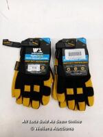 *2X WELLS LAMONT HYDRAHYDE LEATHER WORK GLOVES / NEW / LARGE [2979]
