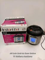*INSTANT POT DUO EVO PLUS 10-IN-1 PRESSURE COOKER / BOXED / POWERS UP / NOT FULLY TESTED [2979]