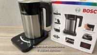 *BOSCH TWK7203GB SKY 1.7L KETTLE, BLACK / POWERS UP & APPEARS FUNCTIONAL / SIGNS OF USE / WITH BOX