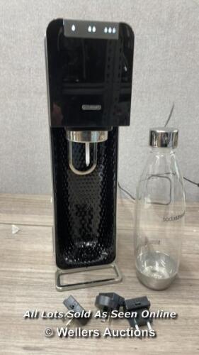 *SODA STREAM / POWERS UP, APPEARS FUNCTIONAL / WITH GAS / MINIMAL SIGNS OF USE / WITHOUT BOX