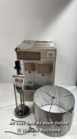 *GLASS TABLE LAMP / 1X ONLY, NEW