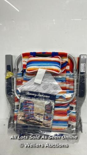*TOMMY BAHAMA BEACH CHAIR / APPEARS NEW, OPENED BOX