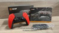 *SCUF REFLEX FPS RED PS5 CONTROLLER / APPEARS NEW OPEN BOX