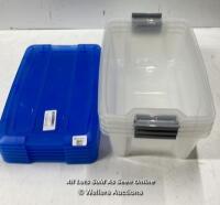 *IRIS STORAGE BOXES / ALL IN GOOD CONDITION