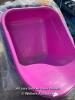*3X 160L PUNCTURE PROOF HEAVY DUTY STABLE PLASTIC WHEELBARROW TOPS / CONTAINERS