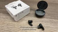 *LG UFP5 WIRELESS EARBUDS / RIGHT POD CONNECTS TO BLUETOOTH AND PLAYS MUSIC, LEFT POD DOESNT / MINIMAL SIGNS OF USE / WITH BOX / WITHOUT CHARGER