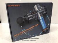 *HOPOSO PERCUSSION MASSAGE GUN WITH TOUCH SCREEN CONTROL / NEW